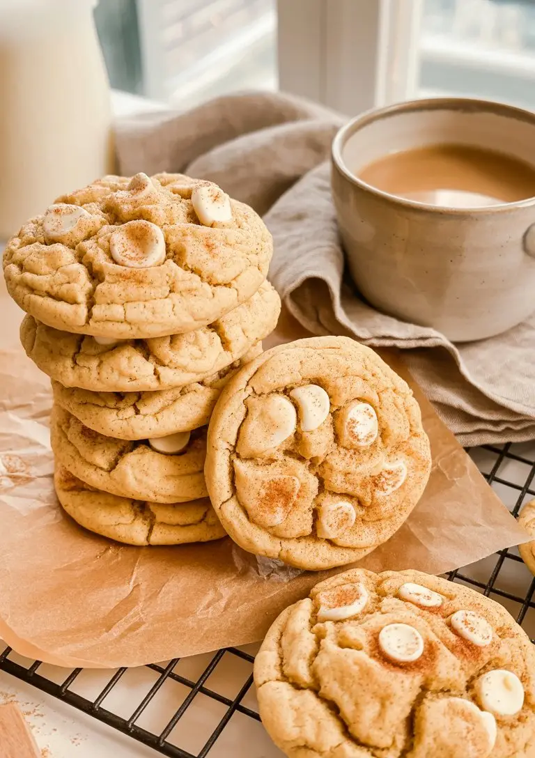 The Coziest Gluten-Free Pumpkin Snickerdoodles With White Chocolate!