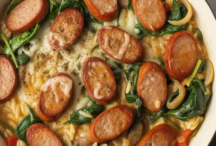One-Pan Italian Sausage and Orzo Pasta