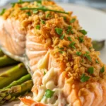 Crab Shrimp Stuffed Salmon