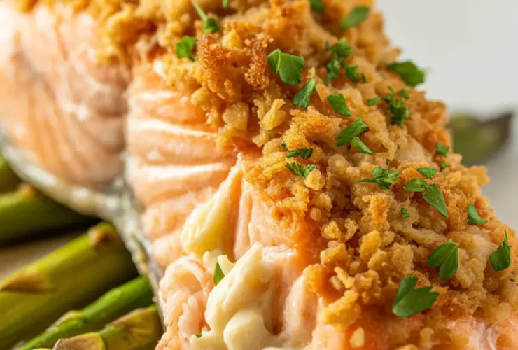 Crab Shrimp Stuffed Salmon