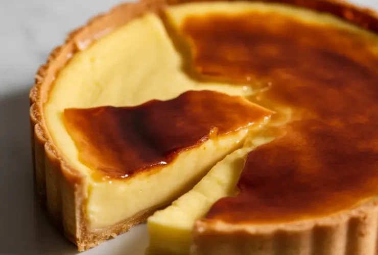 Authentic French Creme Brulee Tart