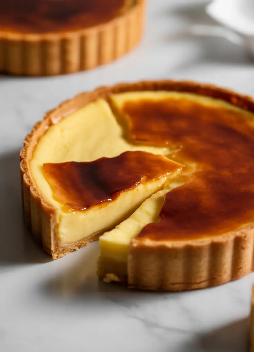 Authentic French Creme Brulee Tart