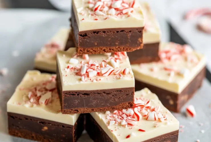 Peppermint Bark Brownies