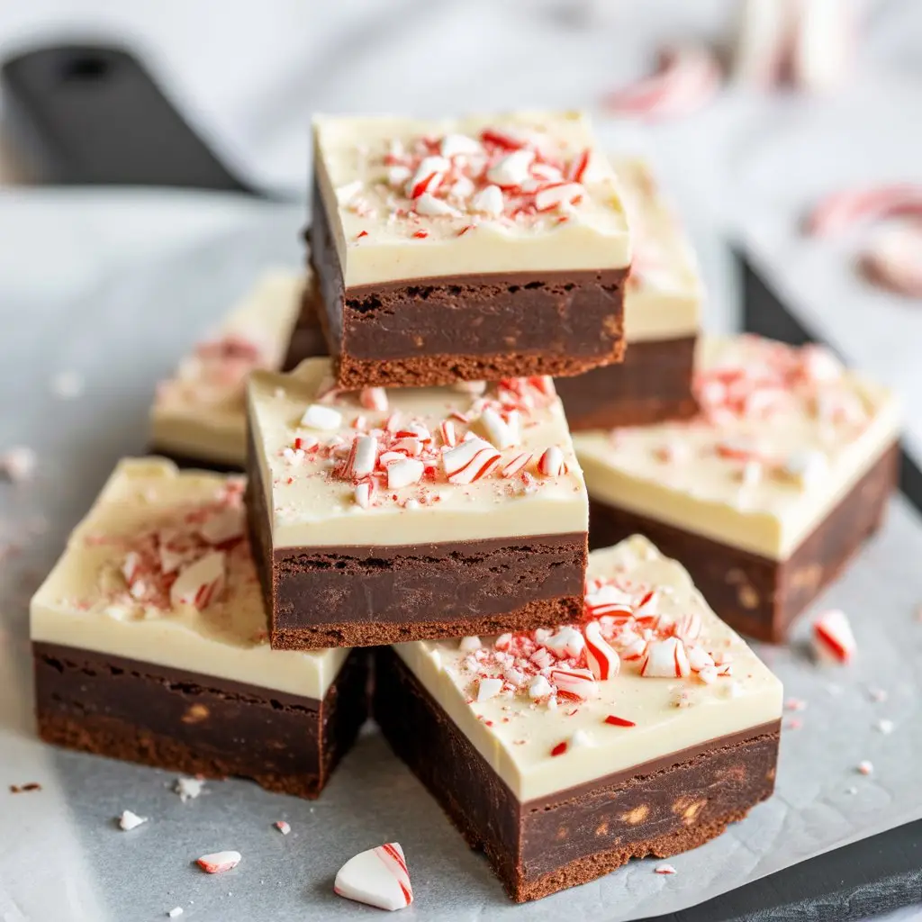 Peppermint Bark Brownies