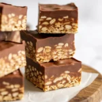 Healthy No-Bake Chocolate Peanut Butter Crunch Bars