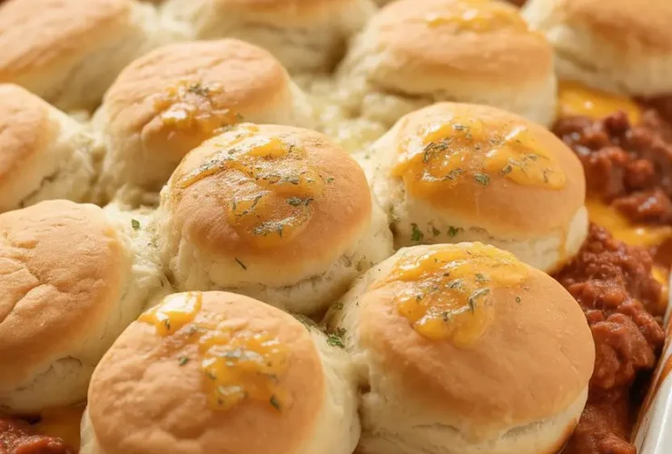 Sloppy Joe Biscuit Casserole