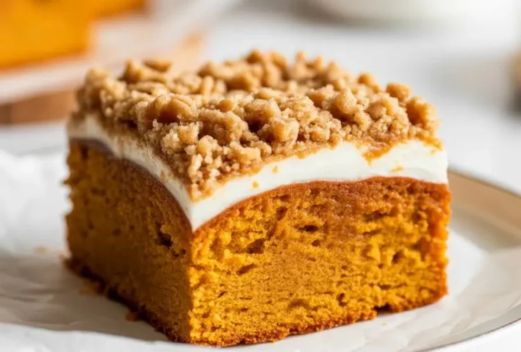 Pumpkin Coffee Cake with Crumb Topping