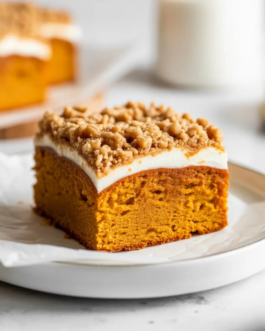 Pumpkin Coffee Cake with Crumb Topping