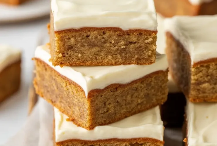Banana Bread Bars with Cream Cheese Frosting